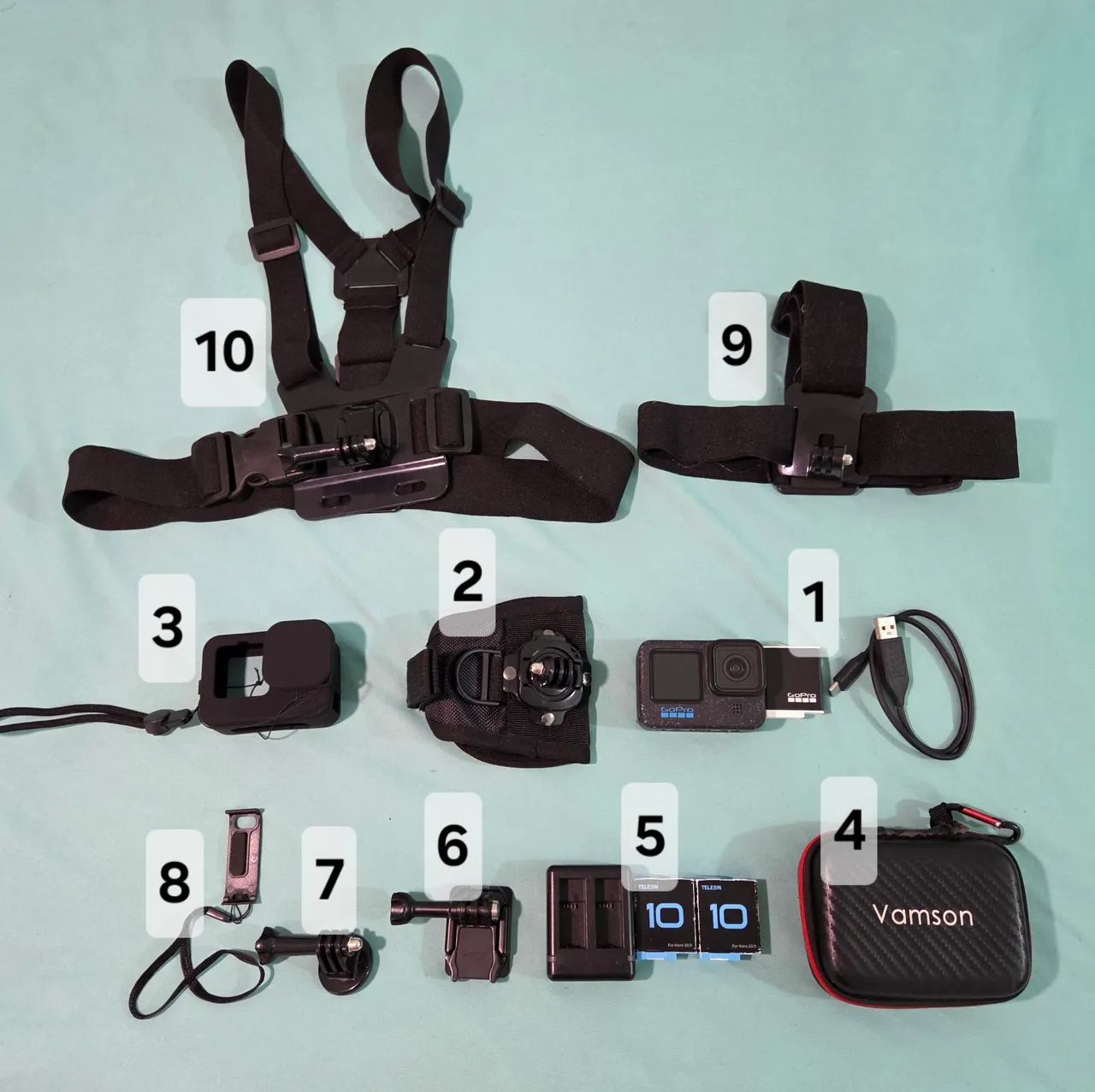 GoPro Hero 12 + acessórios