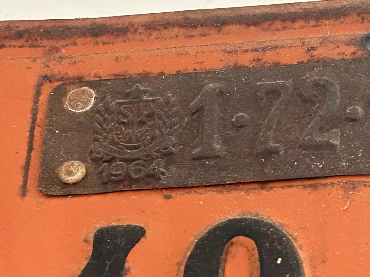 Placa de carro antiga 1964  - Foto 5