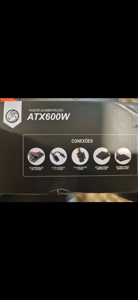 Fonte PC 600w nova