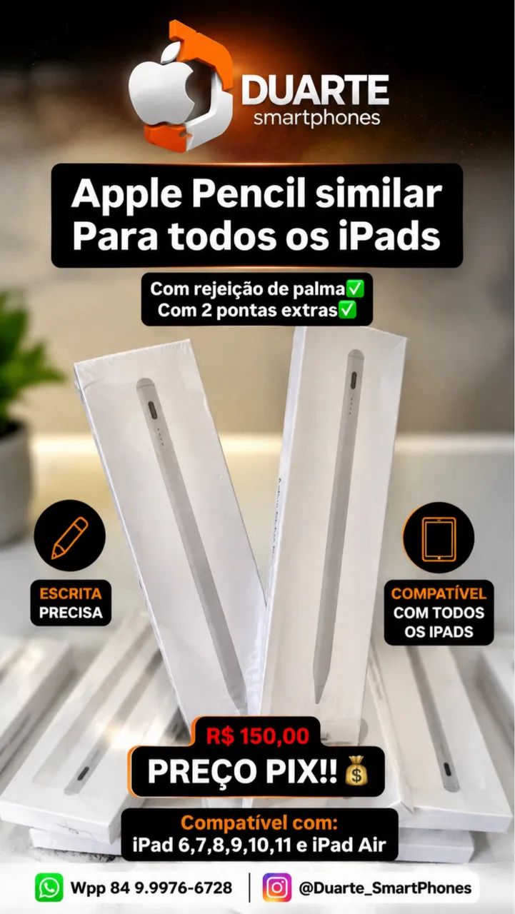 Apple Pencil similar para todos os iPad