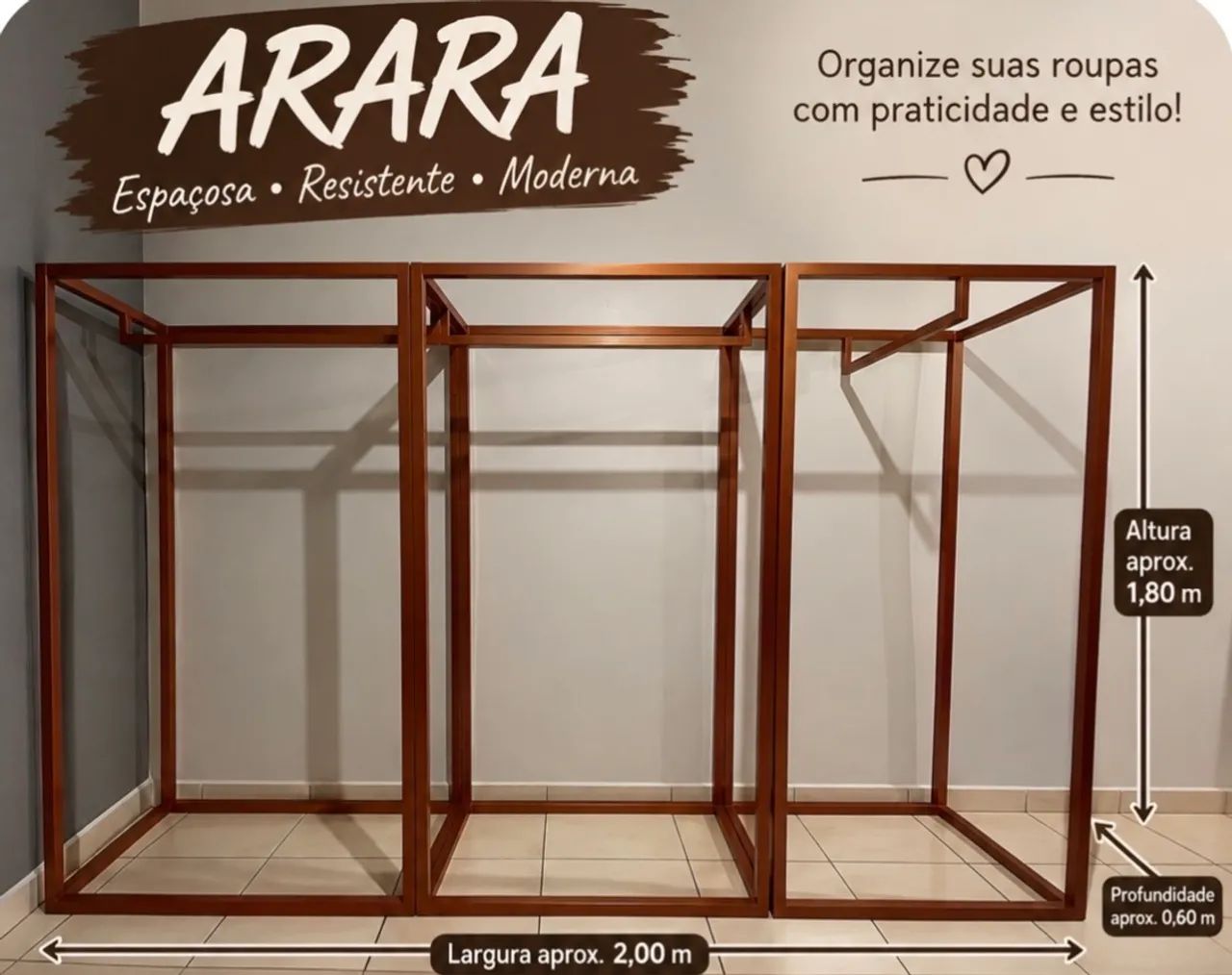 Vende se arara closet 