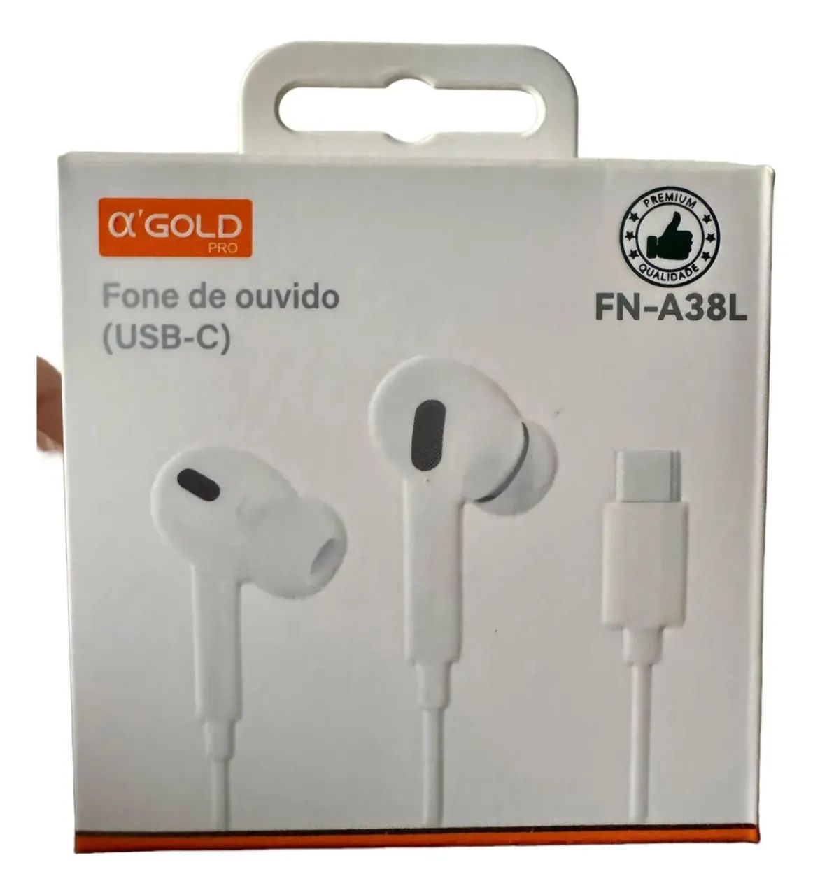 Fone De Ouvido Usb-c Com Microfone Branco