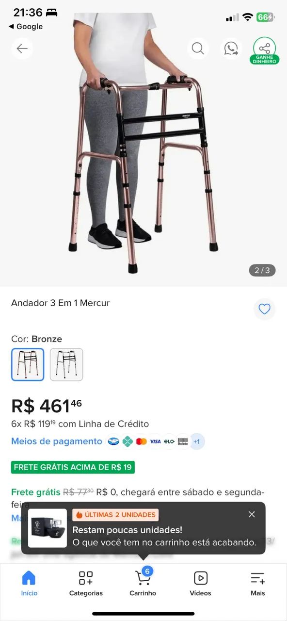 Andador p adultos - Foto 3