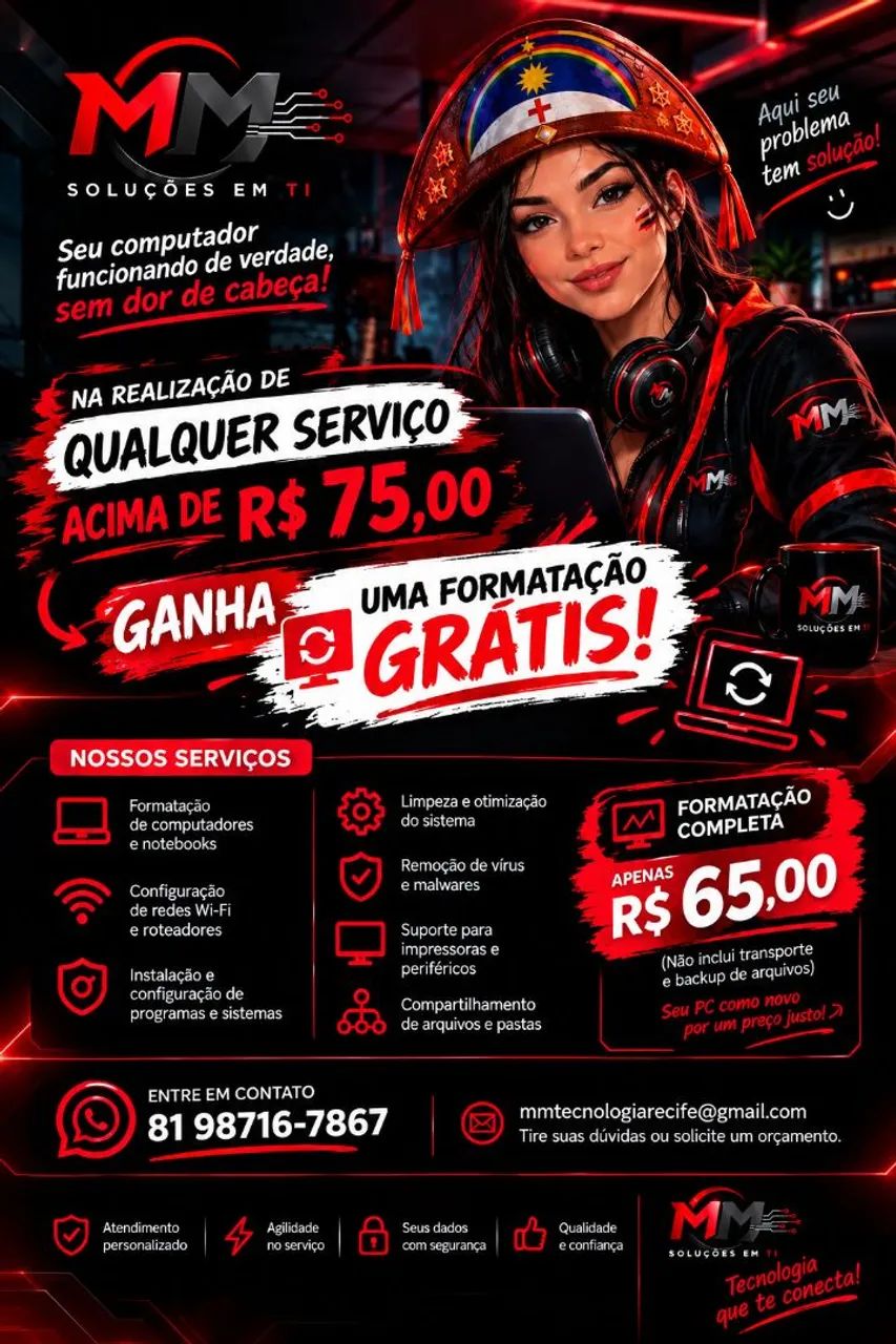 SUPORTE TÉCNICO DE INFORMÁTICA E REDES | MM SOLUÇÕES EM TI
