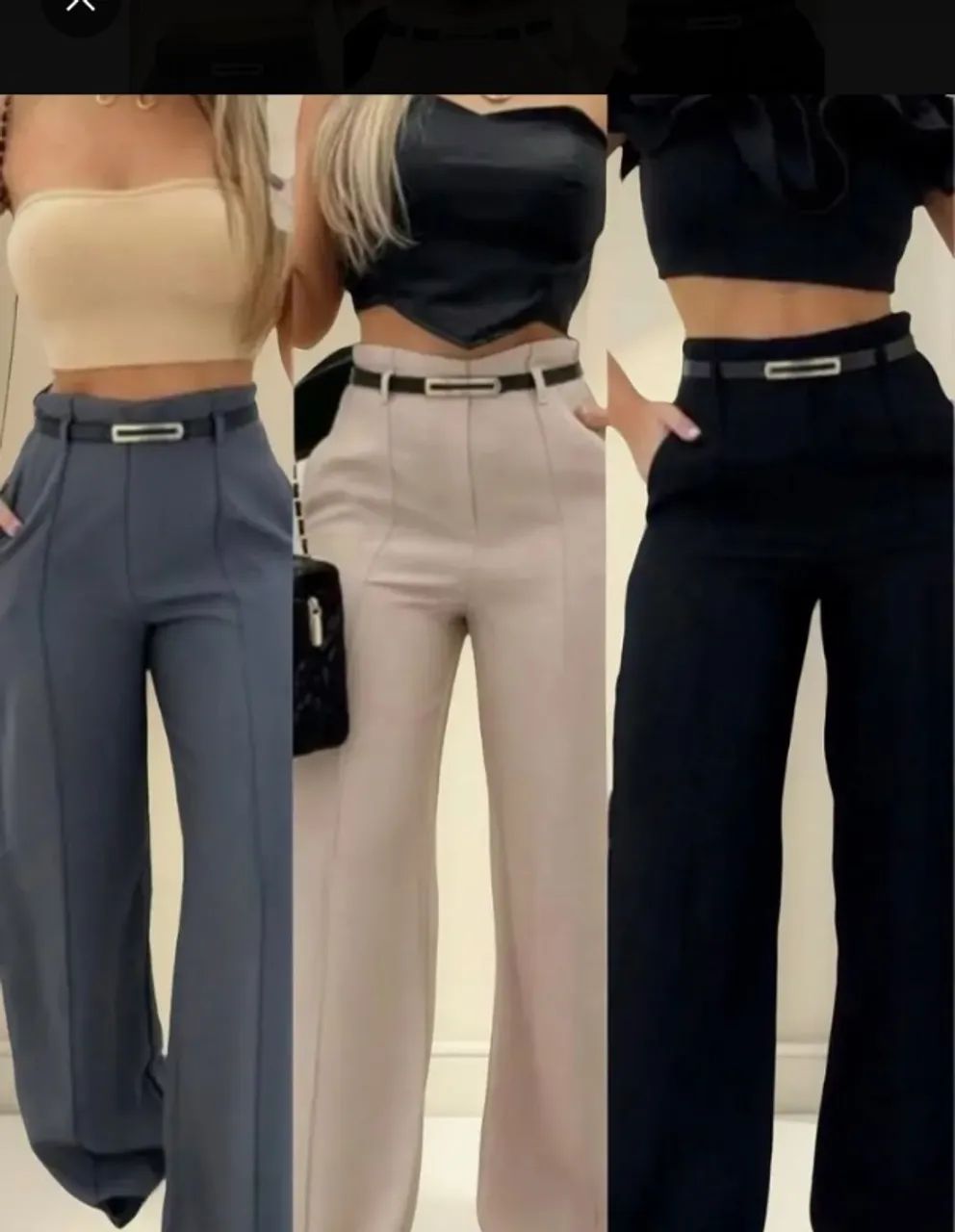 2 Calça alfaiataria social