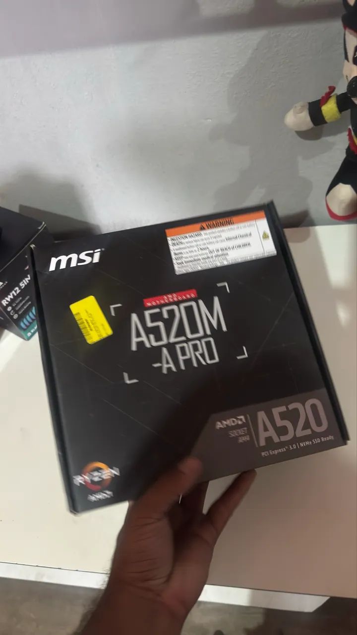 Placa mãe A520M pro lacrada + nota fiscal 