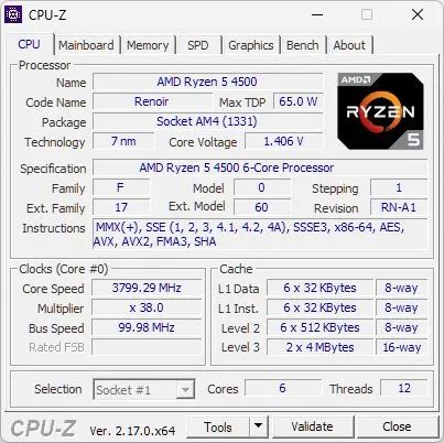 Processador Ryzen 5 4500 já com Cooler e Pasta Térmica - Foto 3