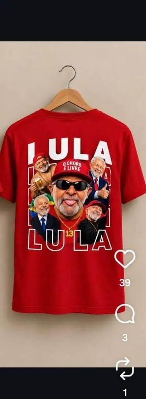 Camisa do Lula 