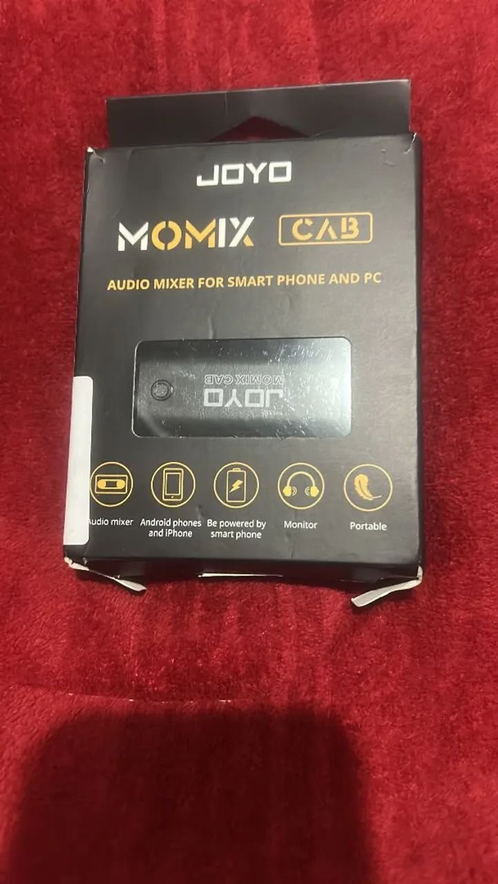 Interface de áudio joyo momix cab - celular e pc