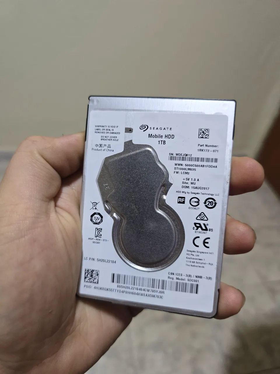 HD 1TB NOTEBOOK SEAGATE