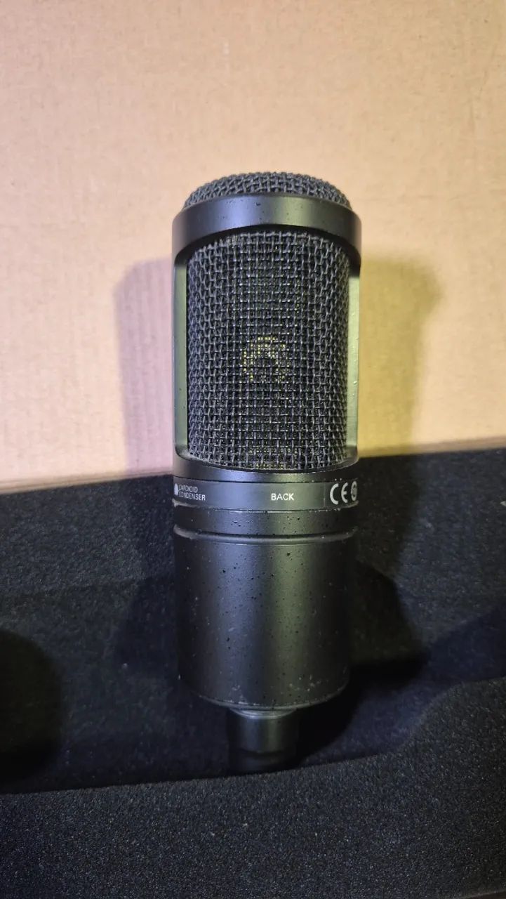 Microfone audio-technica AT2020 Pro Cardioide Condensador, Preto - Foto 3