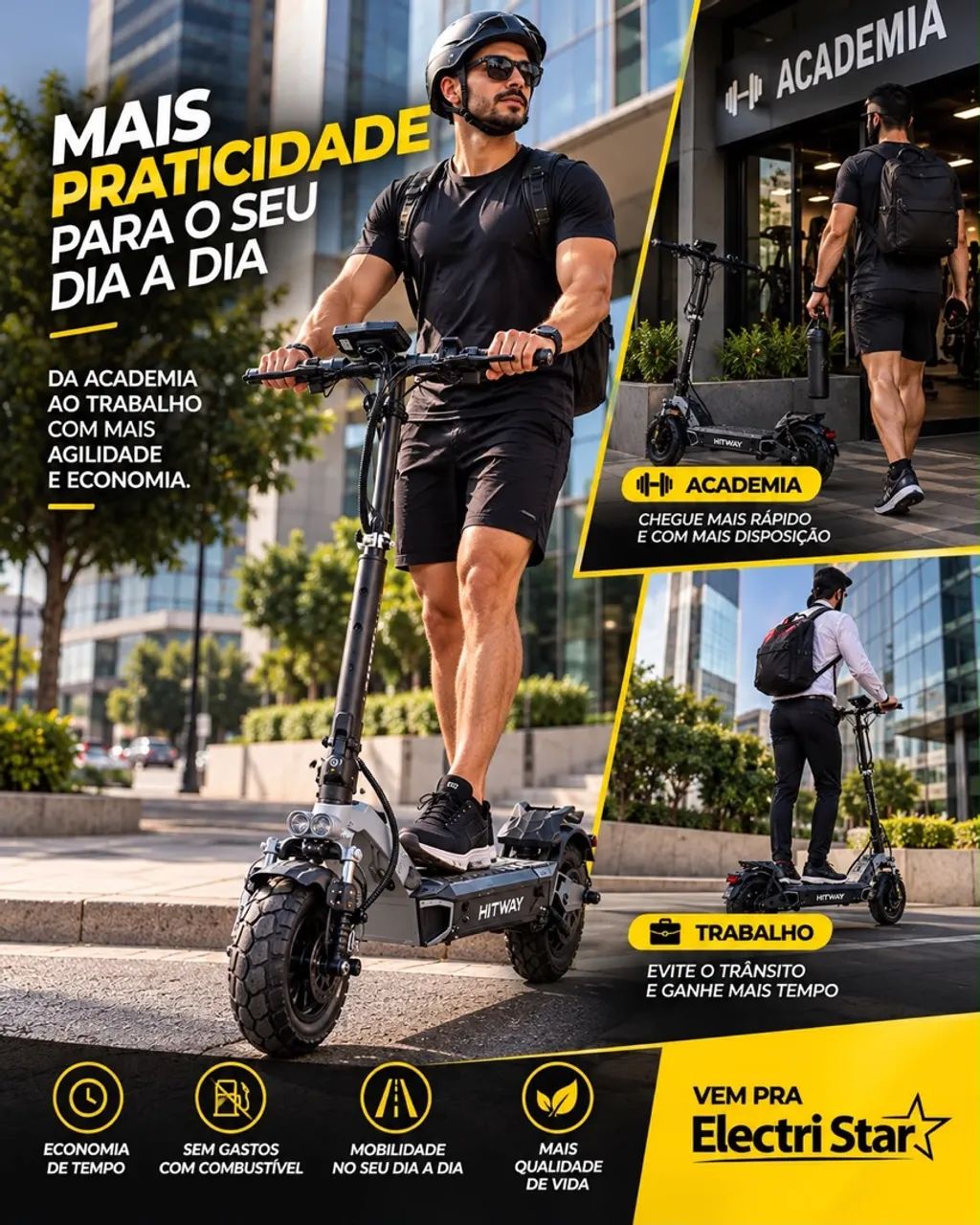 Patinete elétrico 1000W