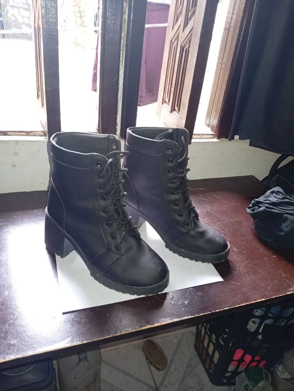 Bota de couro 