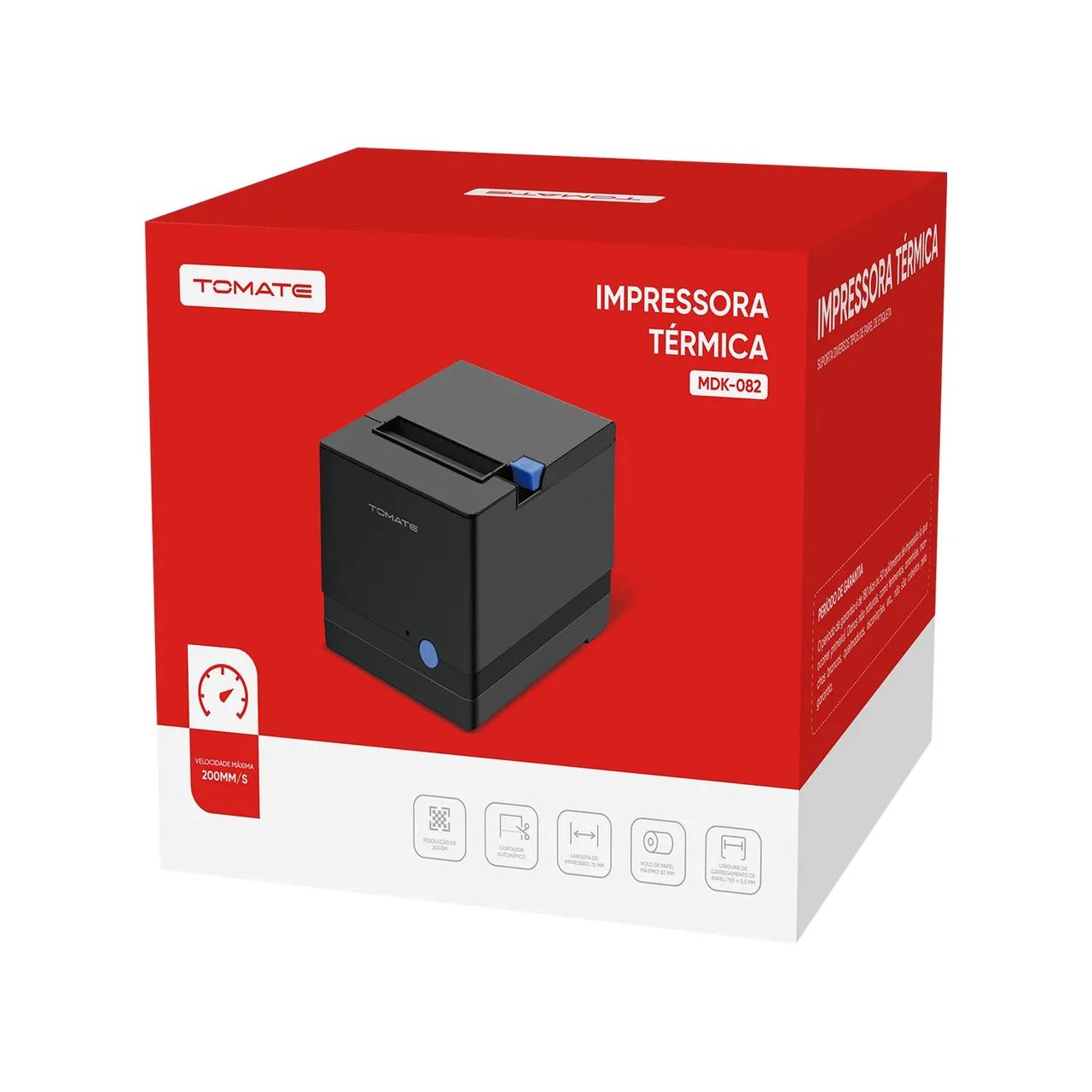Impressora 80mm USB + LAN + Gaveta - (Cupons + NFC-e + Recibos + Crediá + Notas + Pedidos) - Foto 2