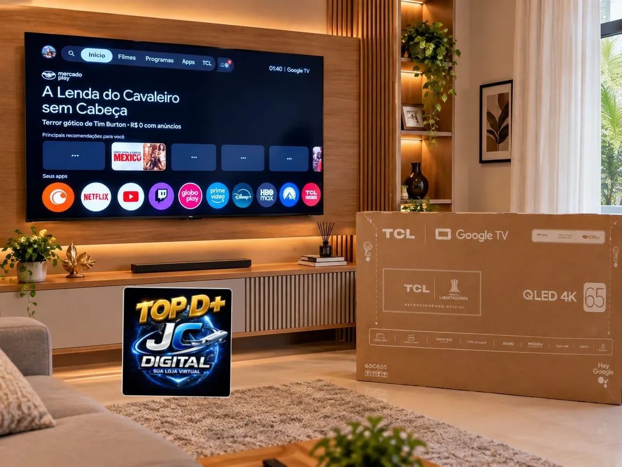 Tcl 65 POLEGADAS SEMINOVA 