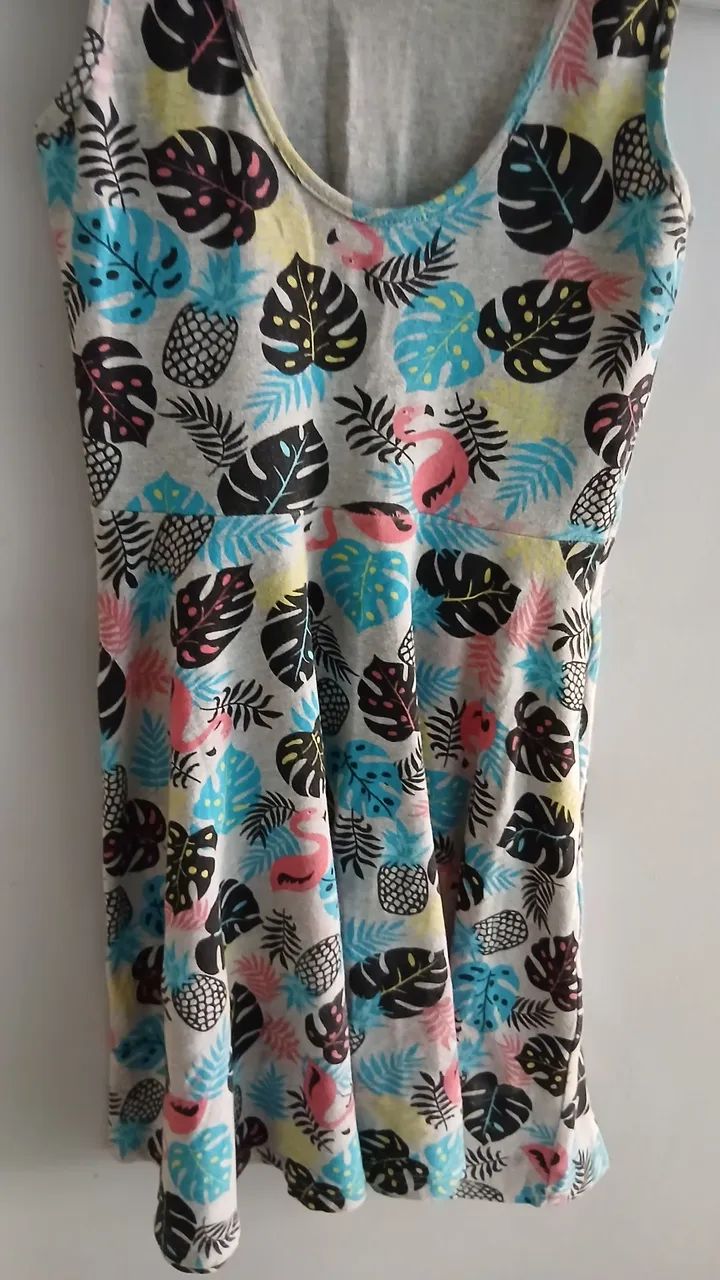 Vestido azul estampado - Foto 2