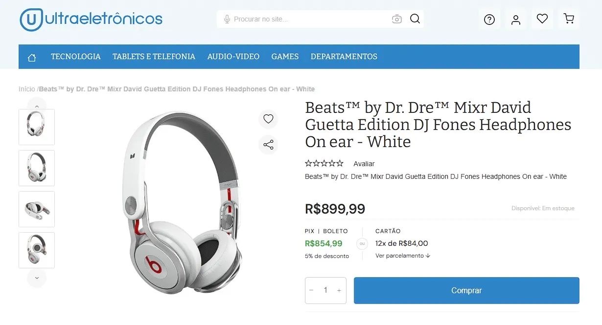 Fones de ouvido 