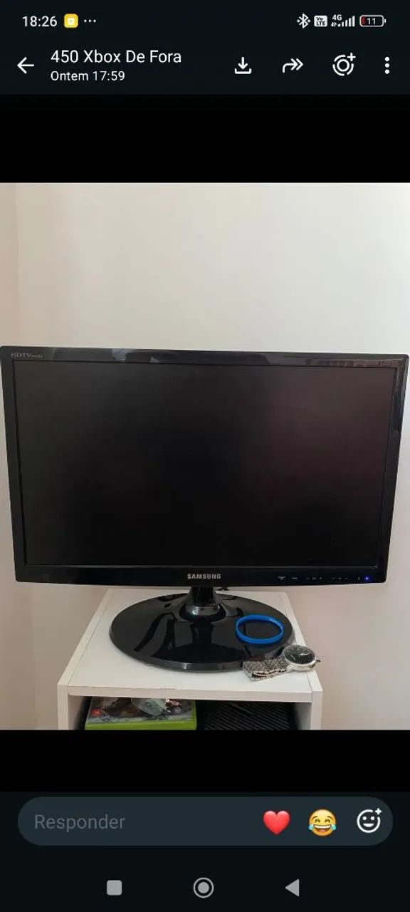 Monitor 22 polegadas com áudio HDMI super conservado 