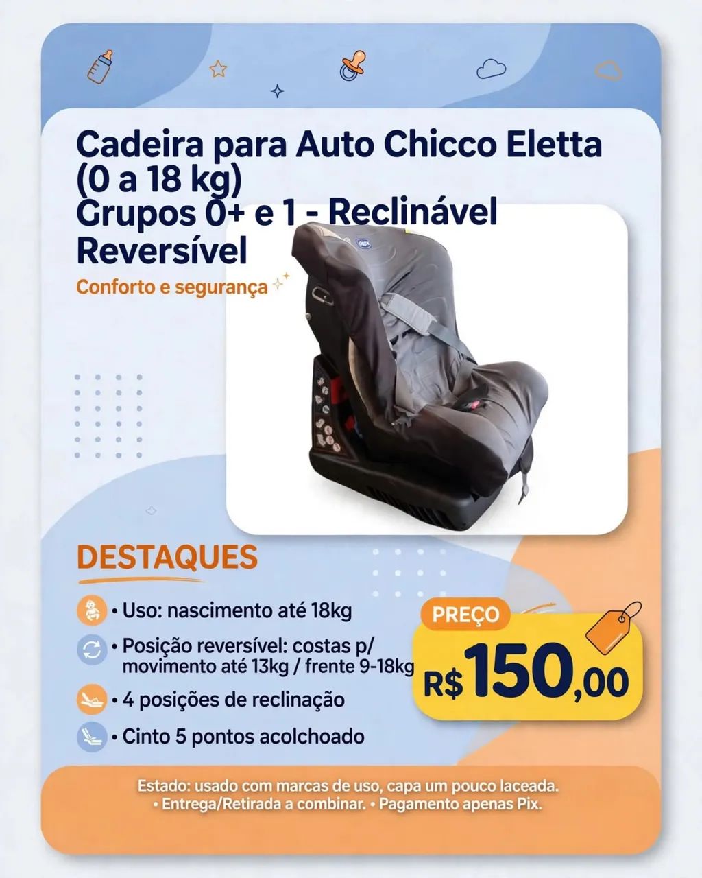 kit Carrinhos / Cadeirinhas  - Foto 5