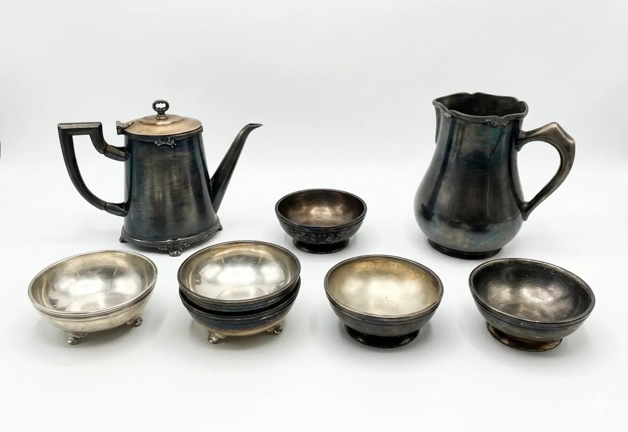 Conjunto de baixela de prata - Foto 3