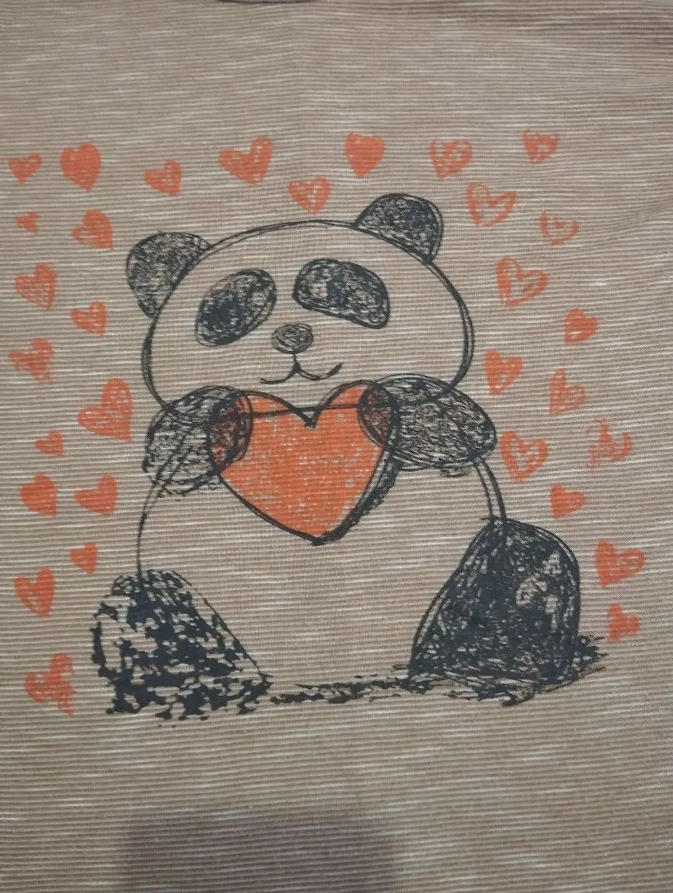 Conjunto pijama feminino de urso panda  - Foto 3