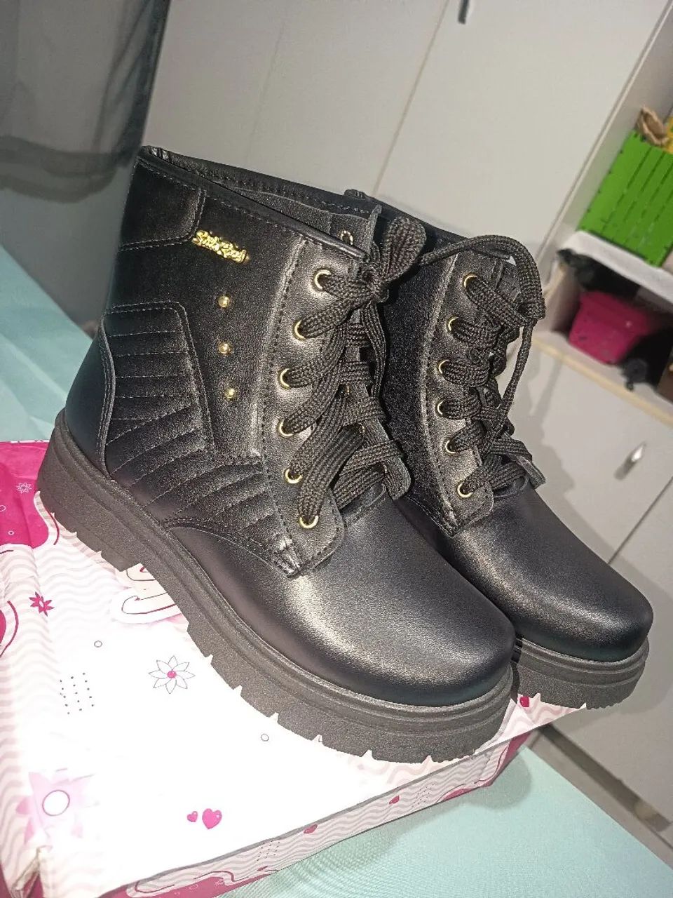 Bota coturno 