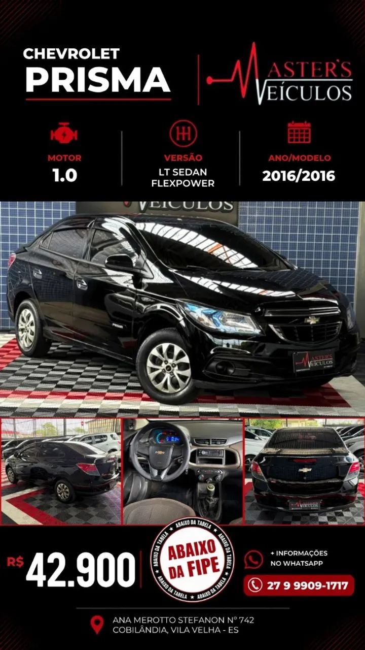 Chevrolet Prisma SED. LT 1.0 8V FLEXPOWER 4P 2016