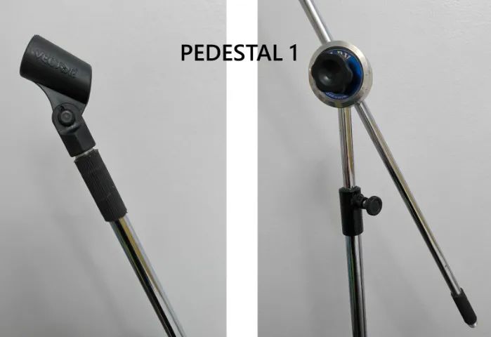 2 pedestais/tripés para microfone441992972013424642