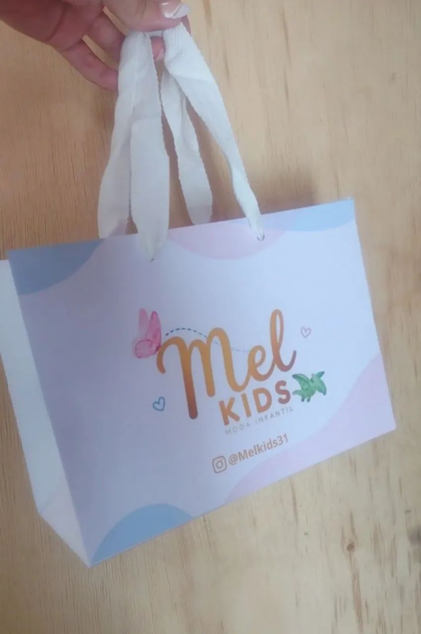 10 Sacolas personalizadas M 24x17x10  - Foto 4