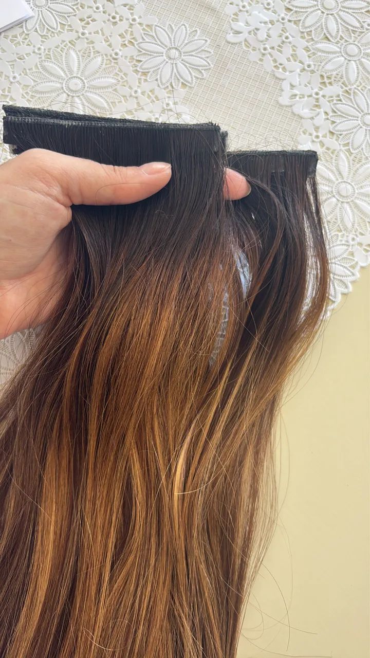 Mega hair ( alongamento ) 100g cabelo humano mechas 