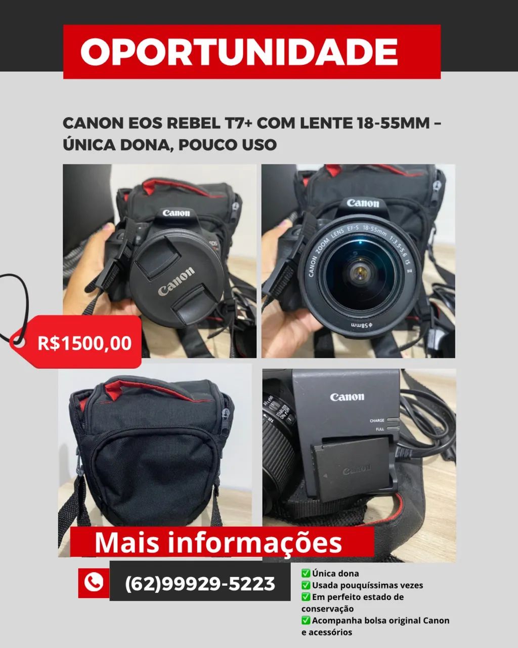 Câmera Cânon