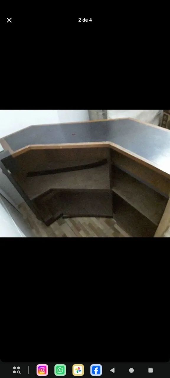 Bancada curva com porta e com porta vinhos - Foto 2