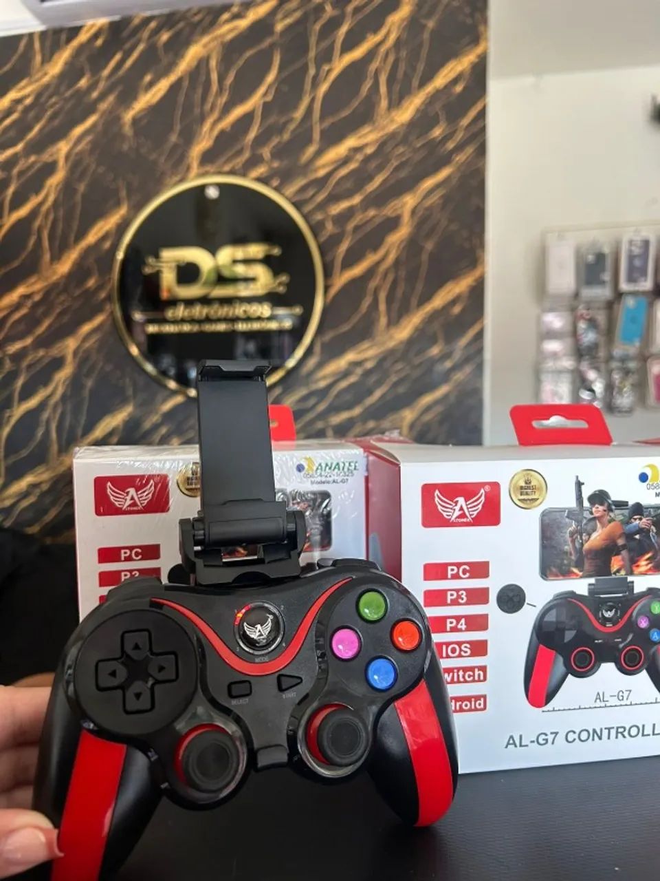 Controle Gamer com suporte