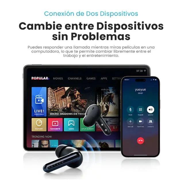 Fone Bluetooth 6.0 Haylou Mori Pro Cancelamento Anc -43db Audio Hi-res Conexão Multiponto - Foto 4