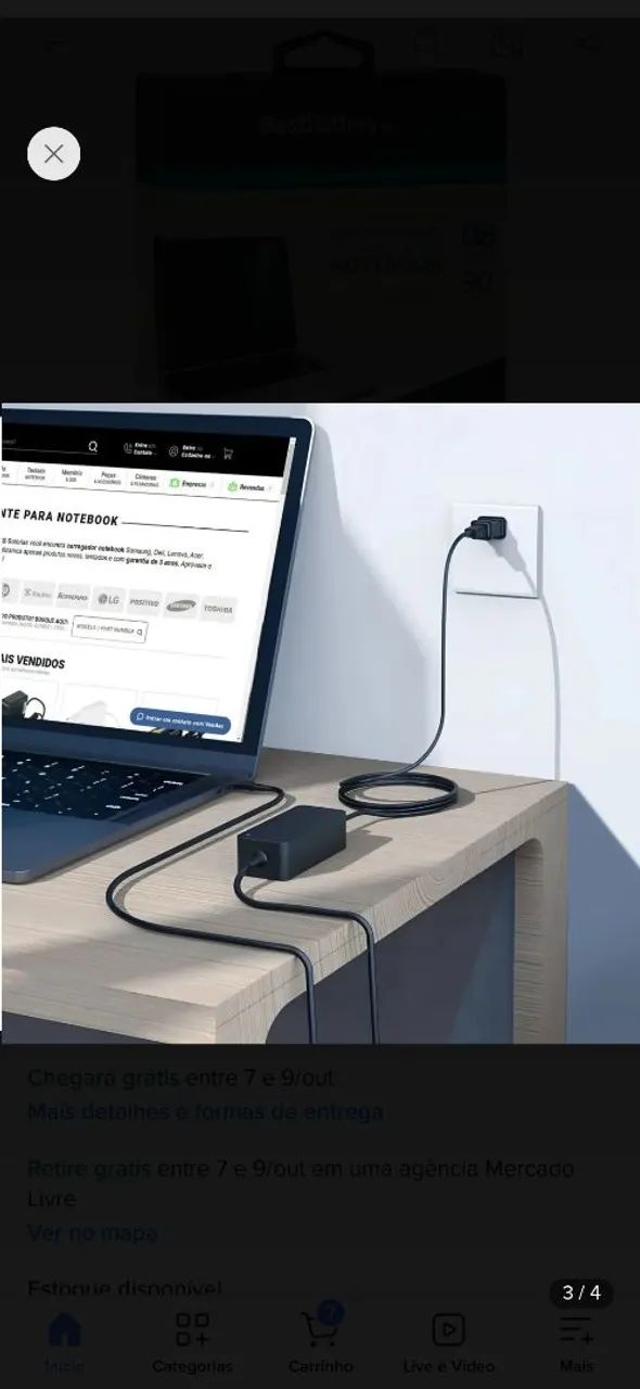 Fonte Universal Para Notebook Positivo 90w - Foto 3