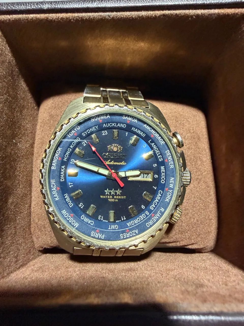 Relógio automático orient world timer - Foto 4
