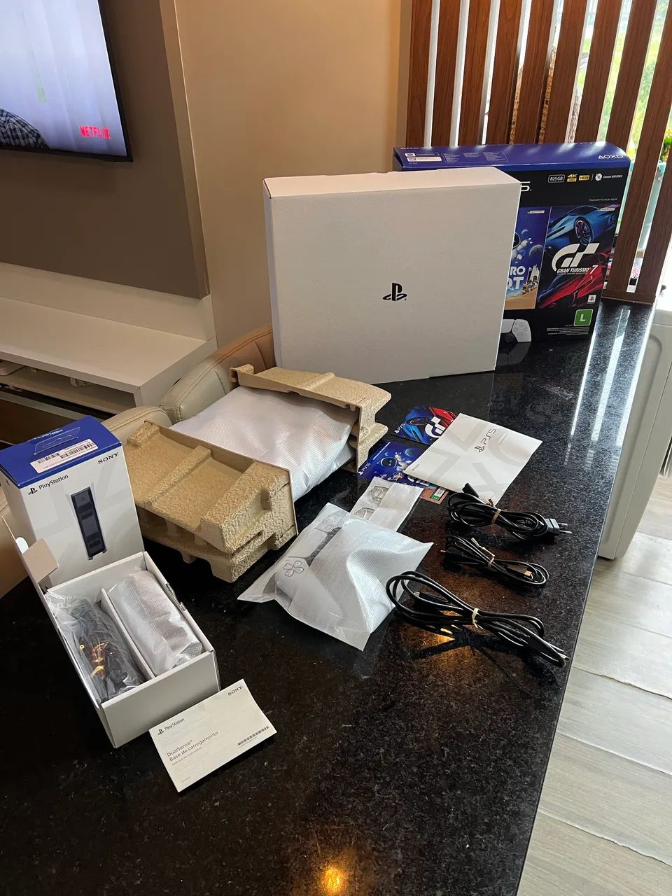 Ps5 e base de carregamento 