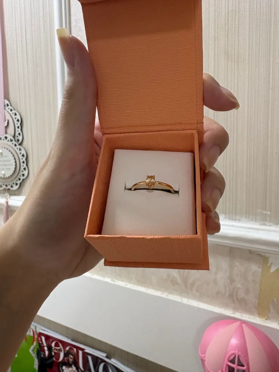 Vendo anel vivara banhado a ouro - Foto 3
