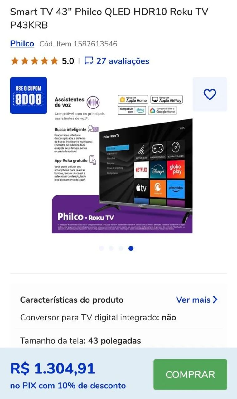 Smart TV Philco 43 - Foto 3