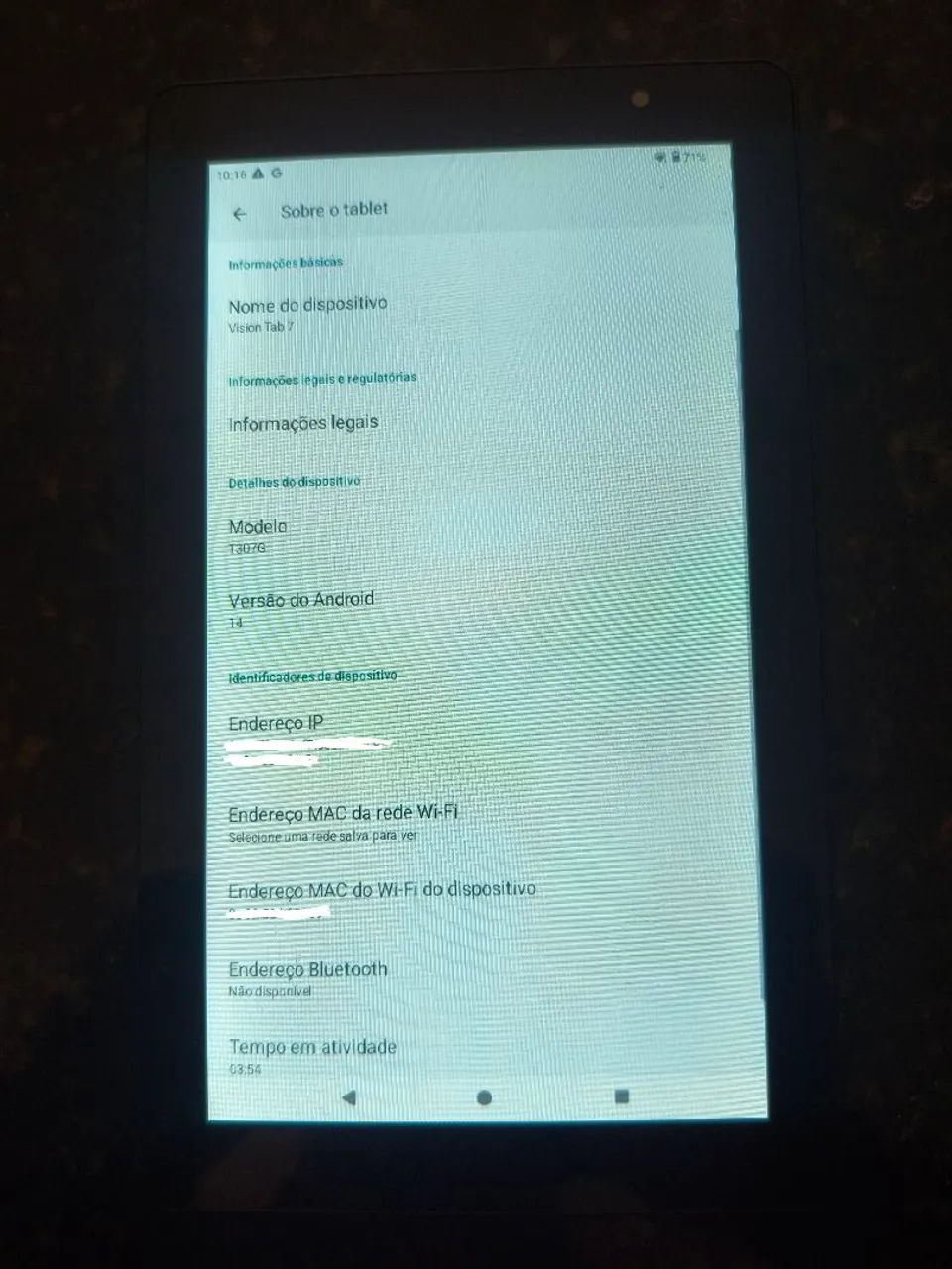 Tablet Vision Tab 7 64GB - Android 14 - Novo, Pouquíssimo Uso**<br> - Foto 5