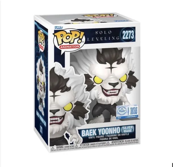 Funko Pop Baek Yoonho (Silver Mane) Solo Leveling