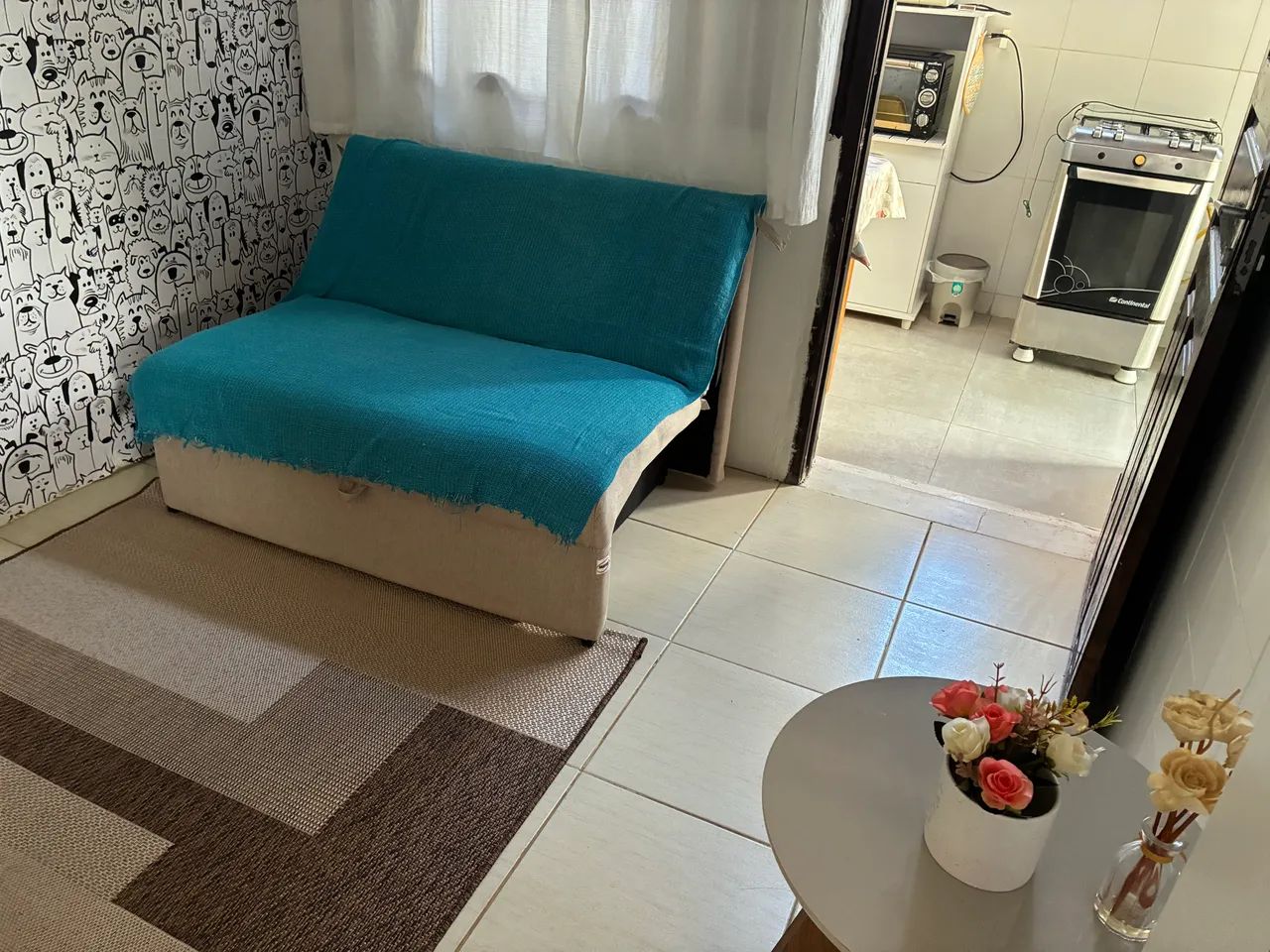 Casa 1 quarto, mobiliada, rua fechada, segurança 24 h, em Vilas Atlântico  - Foto 12