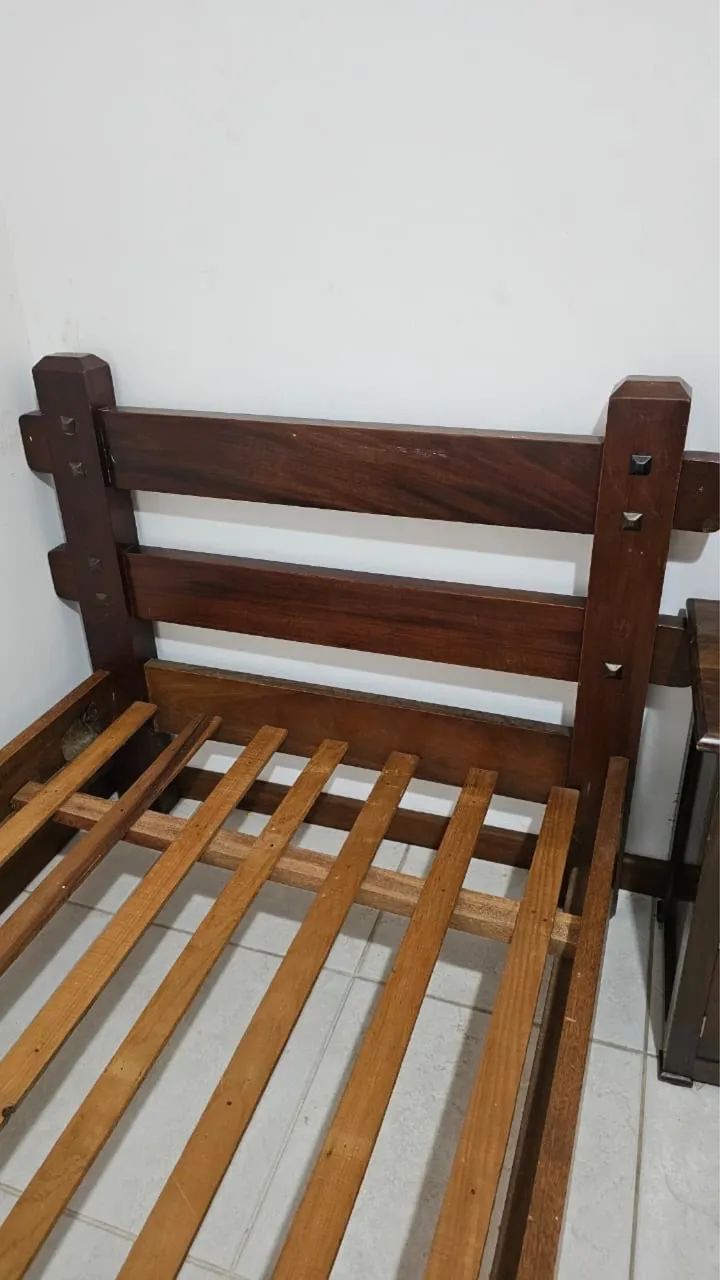 Cama Solteiro Madeira - Foto 3