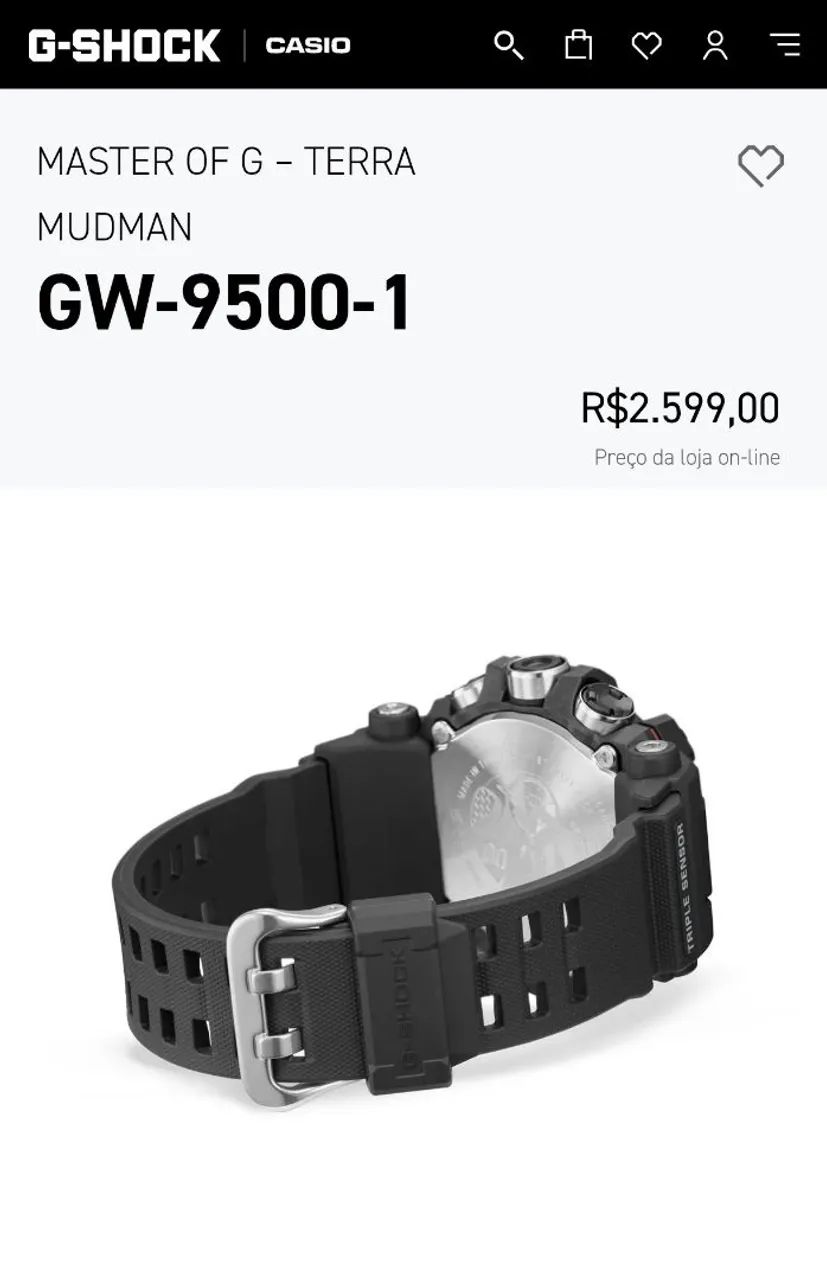 RELÓGIO CASIO G SHOCK MUDMAN CARBON CORE GUARD ORIGINAL  - Foto 3