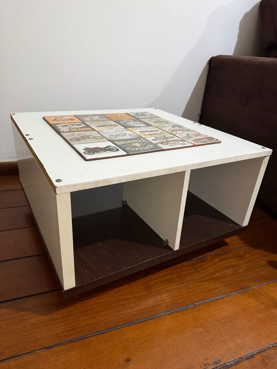 Mesa de Centro com Rodízios e Tampo Decorativo - Foto 3