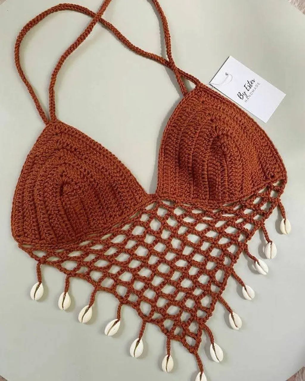 Sutiã e saias de crochê - Foto 4