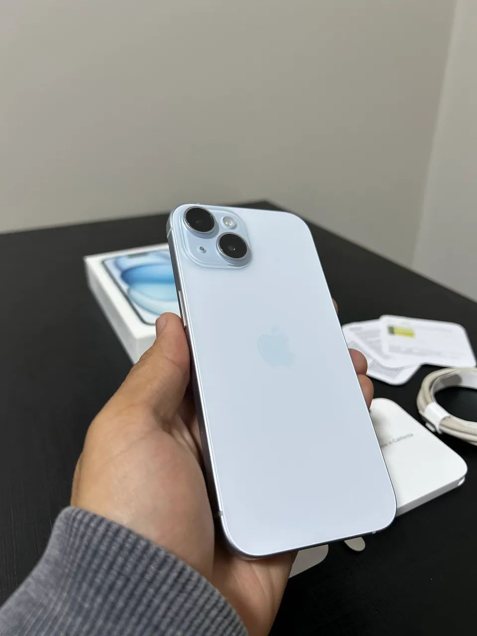 iPhone 15 - Azul 128gb c/ caixa  - Foto 2