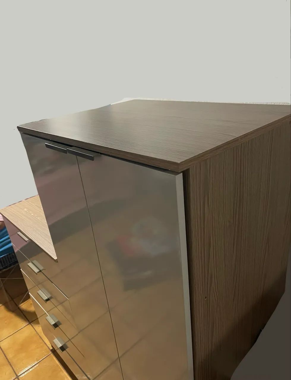 GUARDA ROUPAS (ARMÁRIO MULTIUSO COM COMODA ACOPLADA) - Foto 3
