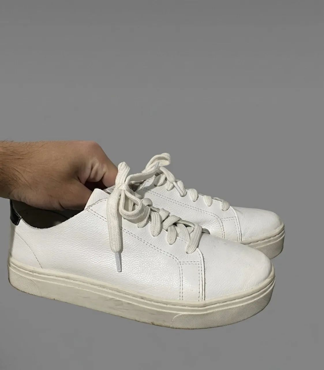 Tênis Casual Plataforma Flatform Branco  