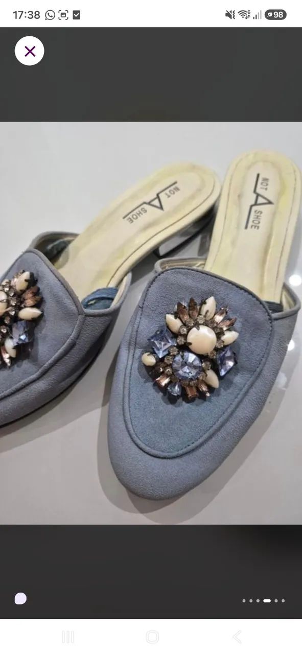 Mule not a shoe azul 36  - Foto 5